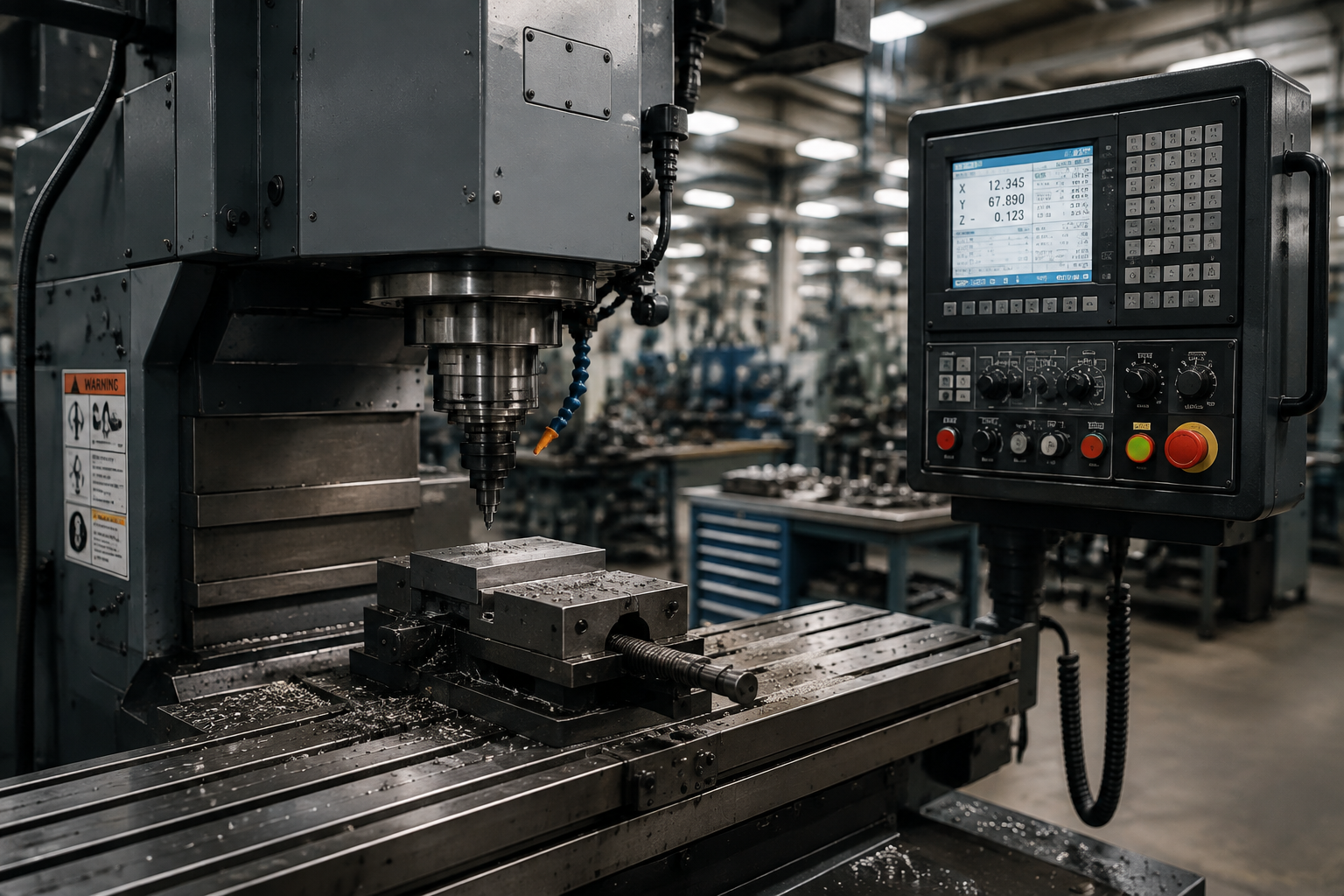 Industrial packaging production line with conveyors and automated equipment